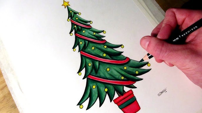 Beautiful:5-Zwrphgwa8= Christmas Tree Drawing