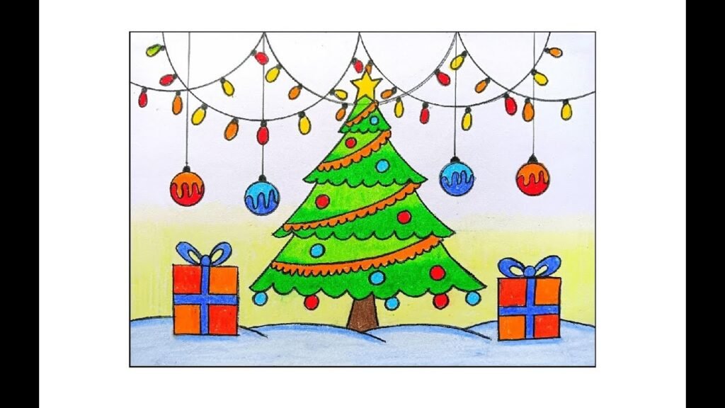 Beautiful:8ogb3bec5ii= Christmas Tree Drawing