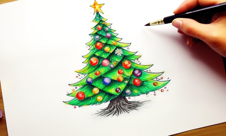 Beautiful:5-Zwrphgwa8= Christmas Tree Drawing